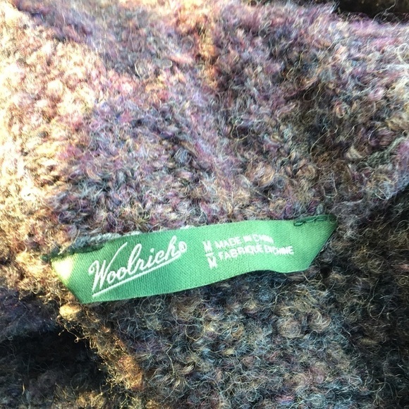 Woolrich purple gray cardigan one buckle - Picture 5 of 7